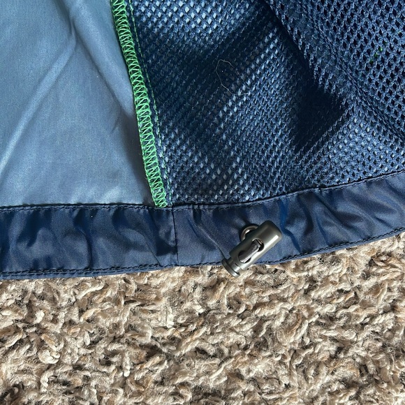 Columbia Navy and Green Norte Dame Windbreaker - Picture 10 of 16